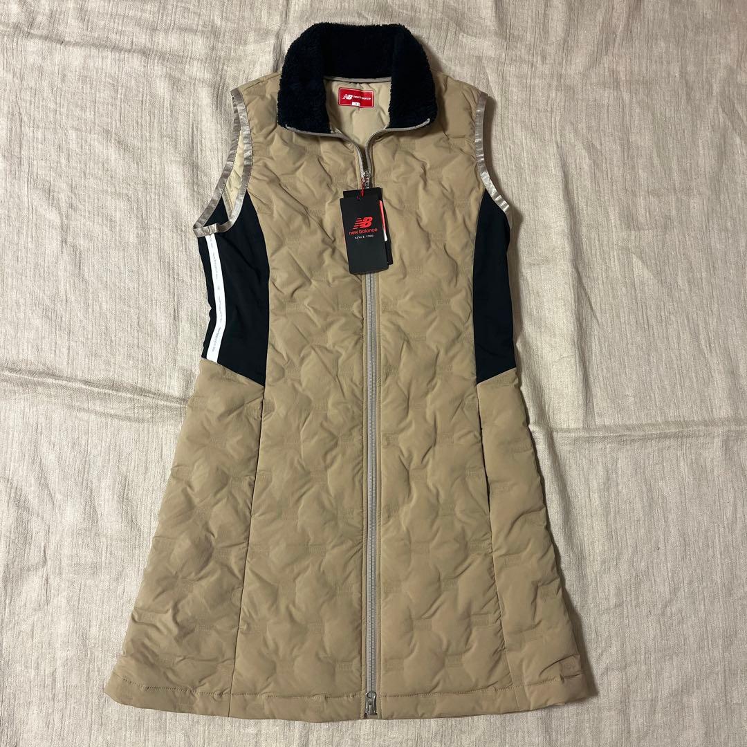 【新品】ニューバランスゴルフ ダウンワンピース ベージュサイズ1 （M）