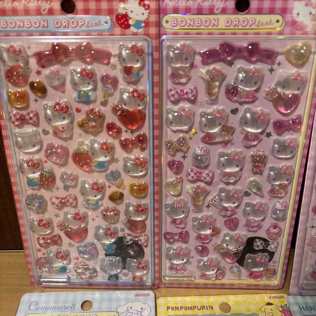 【国内正規品】サンリオ　ボンボンドロップシール　大　第2弾 8種セット