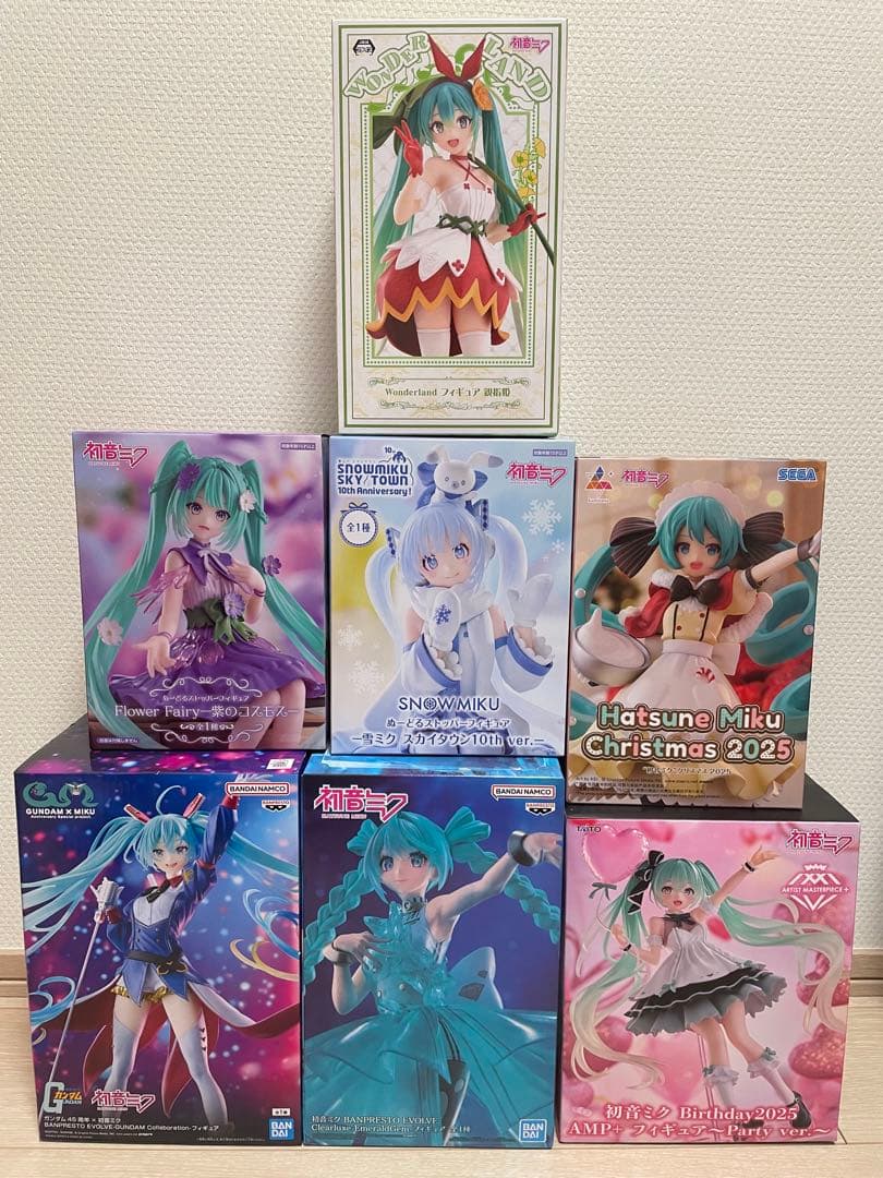 初音ミク　プライズフィギュア　まとめ売り　7箱セット
