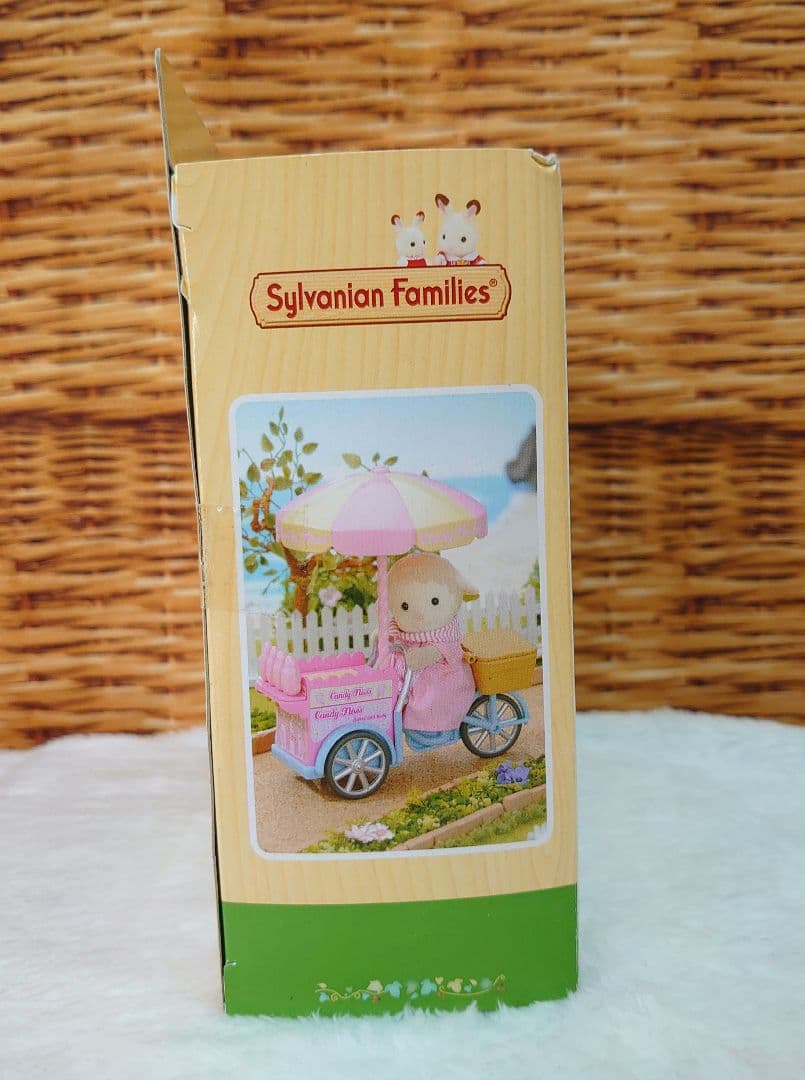 【未開封】シルバニアファミリー　ヒツジ　わたあめ　綿菓子　海外版　オープンハンド