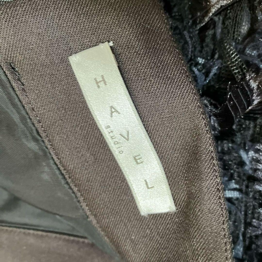 HAYAVEL studio黒 フリンジ タイトスカート 36