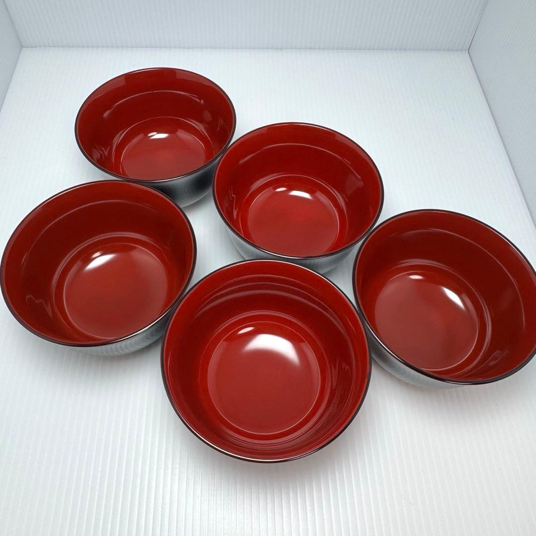 新品 輪島塗 汁椀 お椀 ５客セット 漆 漆器 伝統工芸 吸物椀 輪島漆器