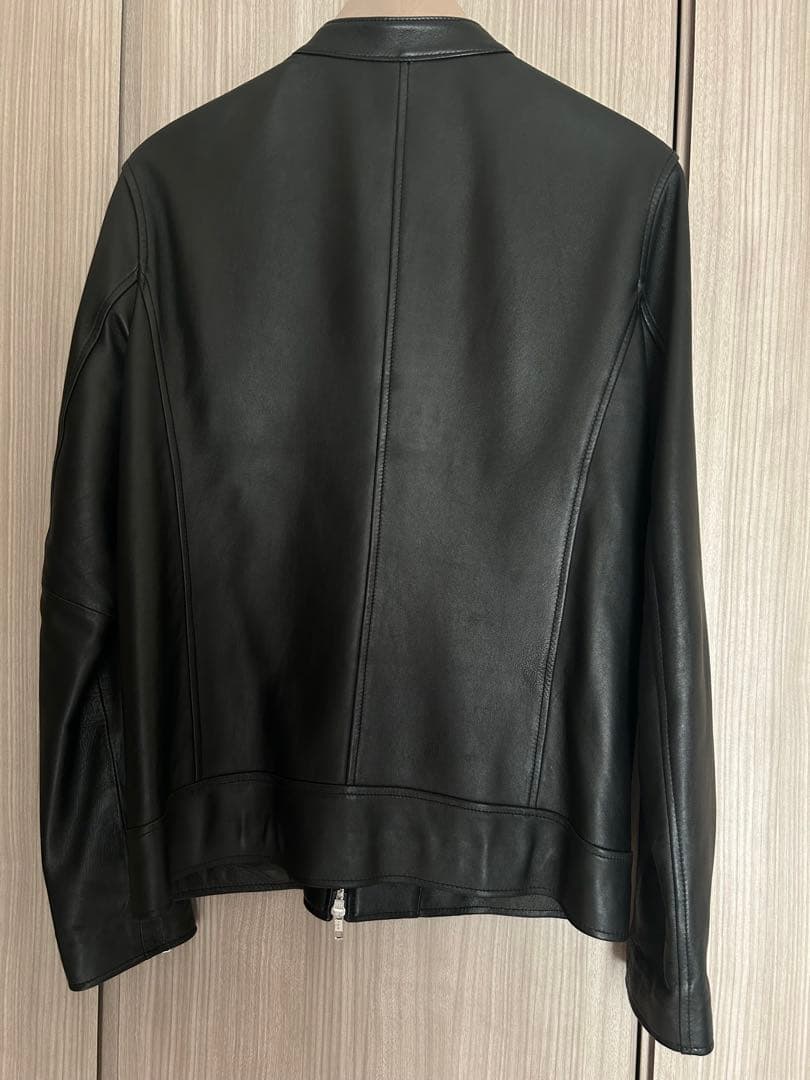 URBAN RESEARCH レザー シングルライダースジャケット ブラック40