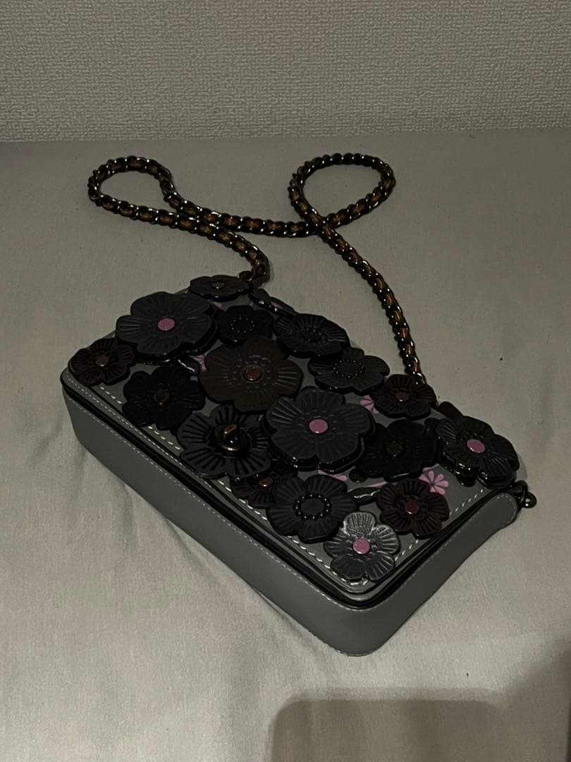 花モチーフ ショルダーバッグ