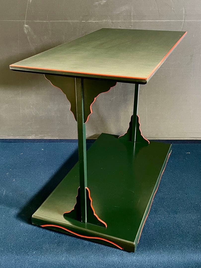 特価❣️【美品】「祖」 宗旦好 青漆爪紅 及台子 幸斎 共箱 （123F⑤）