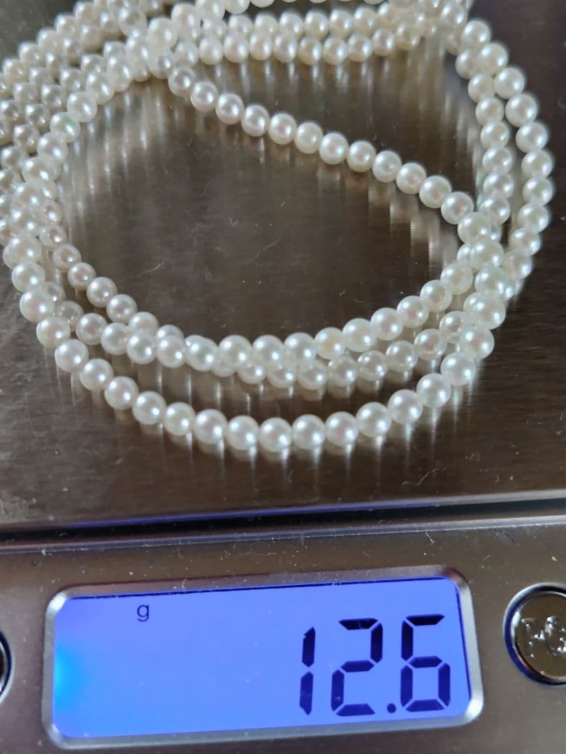 専用になります。 K18 アコヤ真珠ベビーパール　ロングネックレス