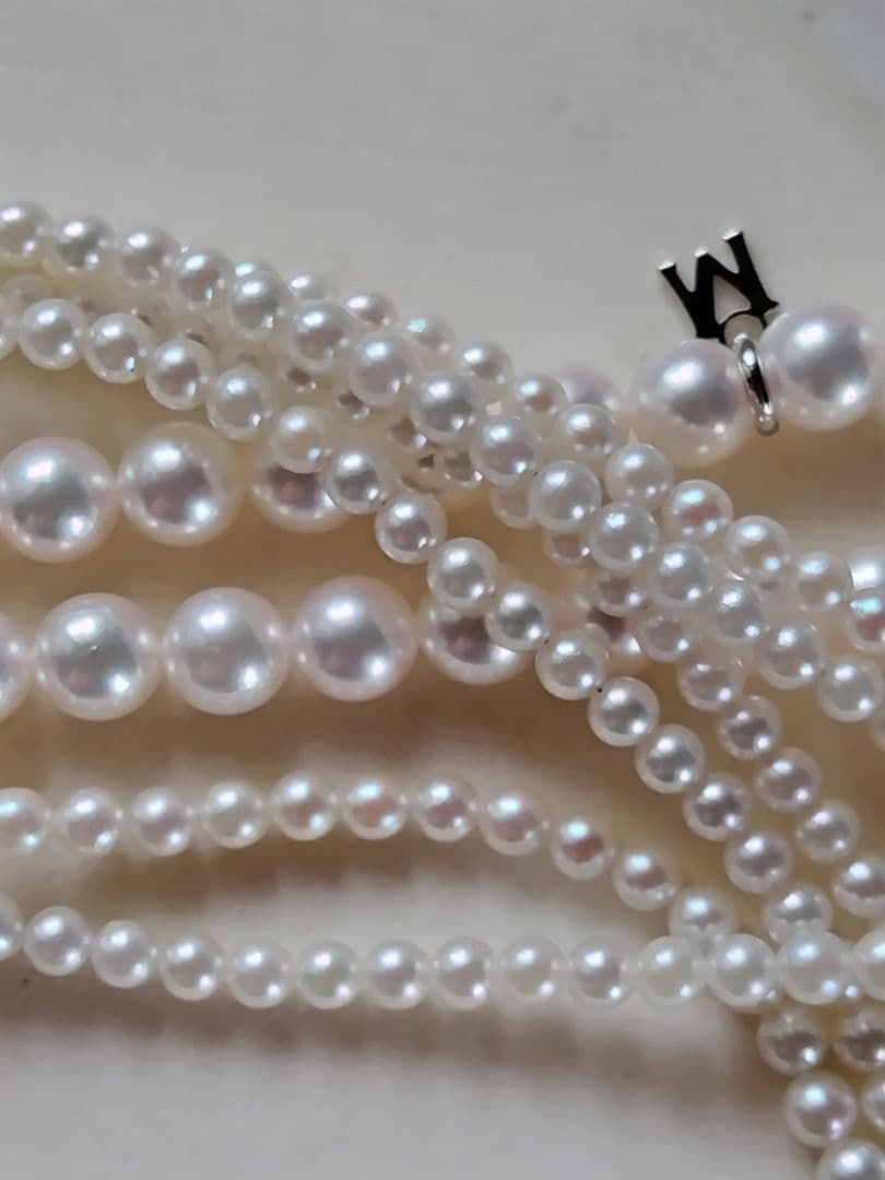 専用になります。 K18 アコヤ真珠ベビーパール　ロングネックレス