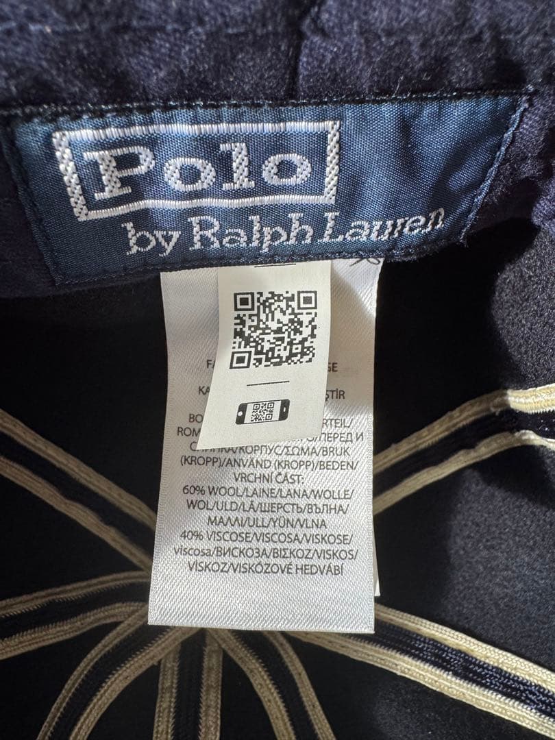 【Polo by Ralph Lauren 】ネイビーキャップ L/X L