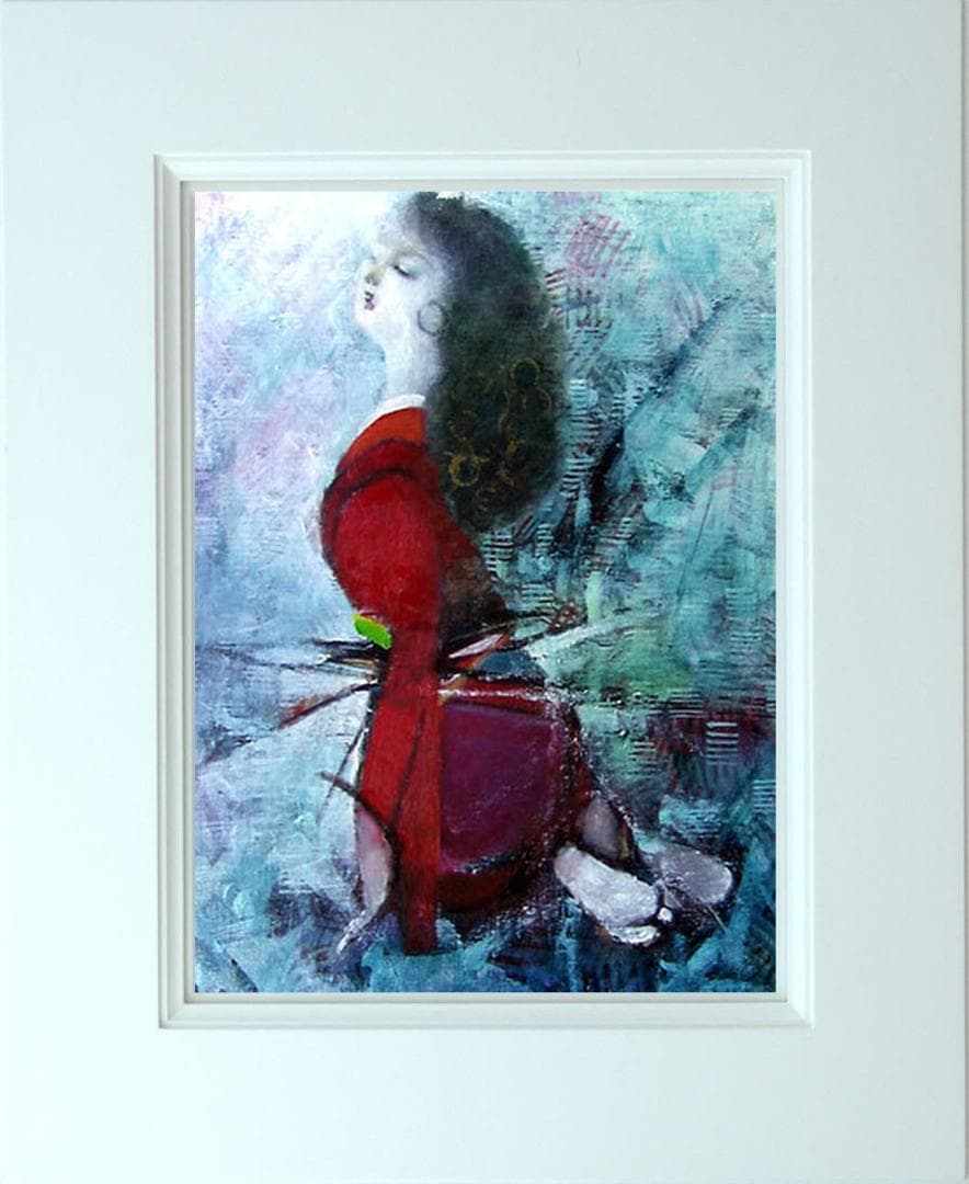 油絵 菅家令子 絵 絵画 インテリア F6-031201 人物 女性