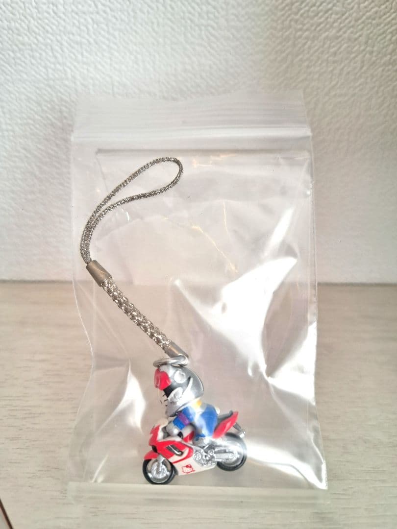 ハローキティ　根付ストラップ　バイク　サーキット限定　2002年