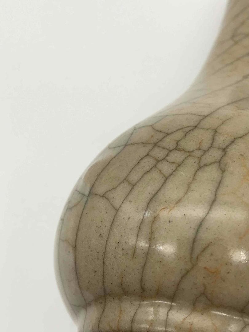 南宋時代　哥窯　汝官窯　花瓶　希少貴重　時代物　中国古美術　骨董品(A-46)