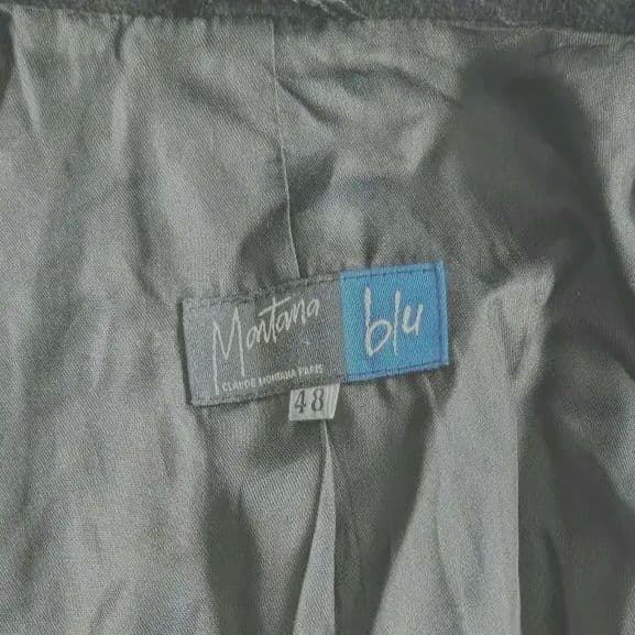 【希少】Claude Montana カシミヤ混チェスターコート 本革ベルト