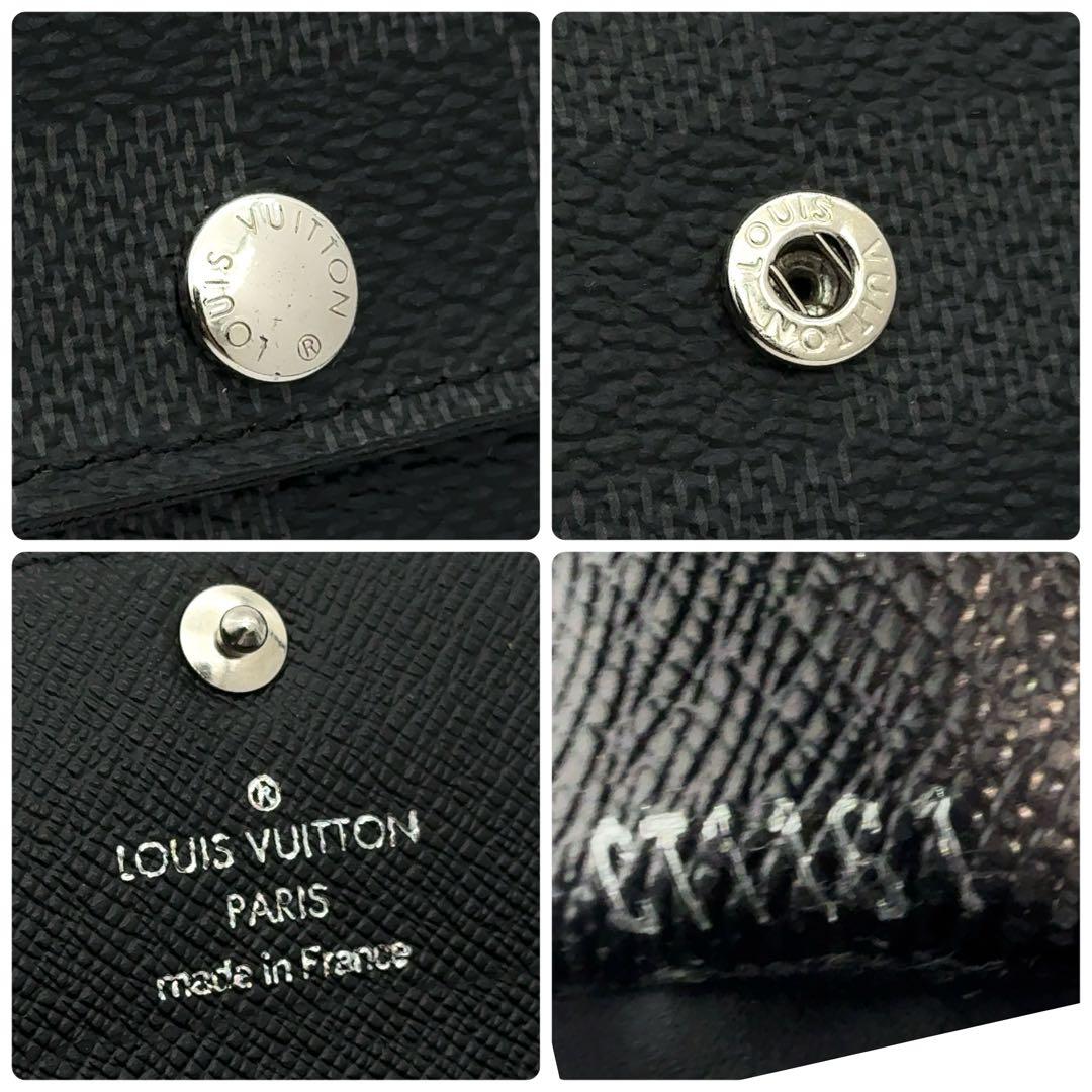 【新品級】ルイヴィトン キーケース ダミエ グラフィット ミュルティクレ6 黒
