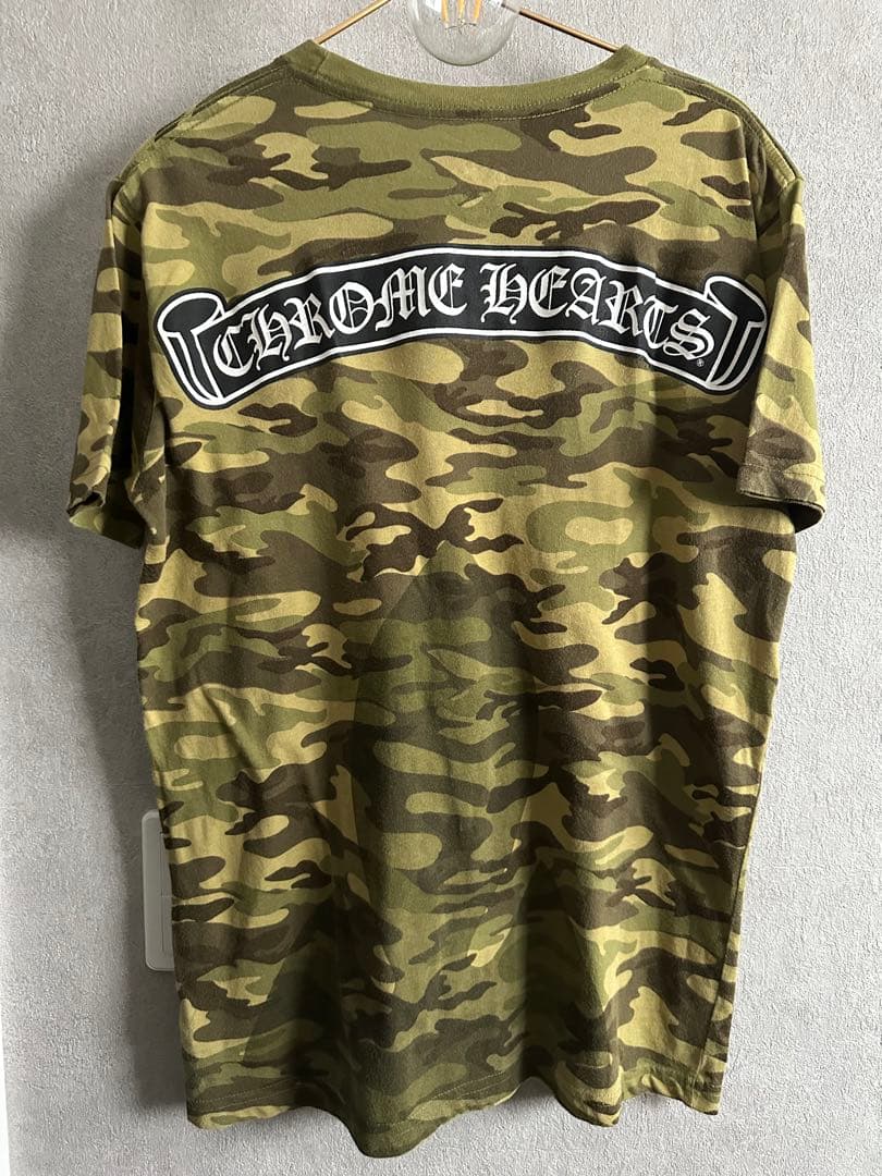 CHROME HEARTS クロムハーツ カモフラスクロールラベルTシャツ