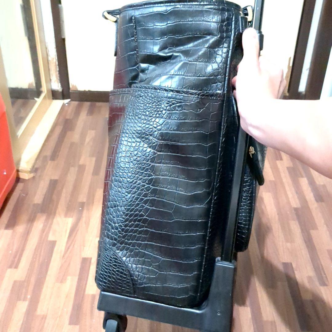 ✨美品✨SWANY キャリーケース ブラック クロコ型押し 大型 4輪