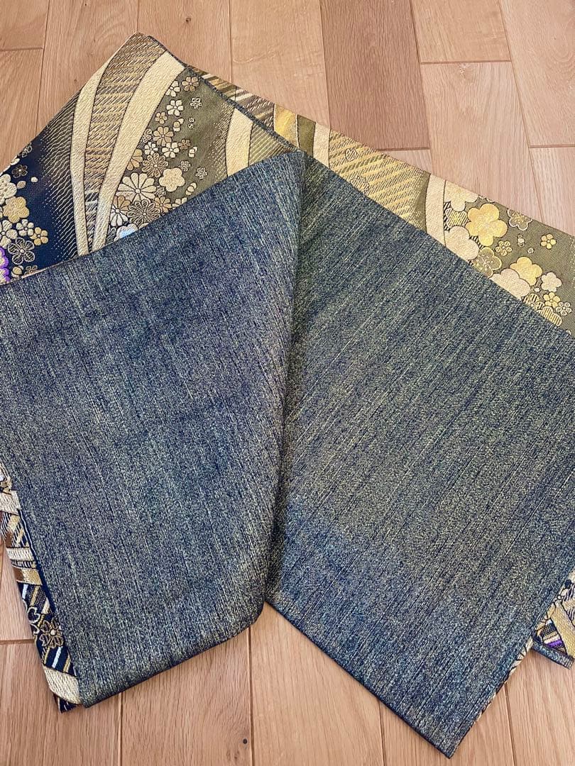 な*お様 振袖　振袖フルセット　着物　鶴模様　竹松　金彩　朱色　金糸