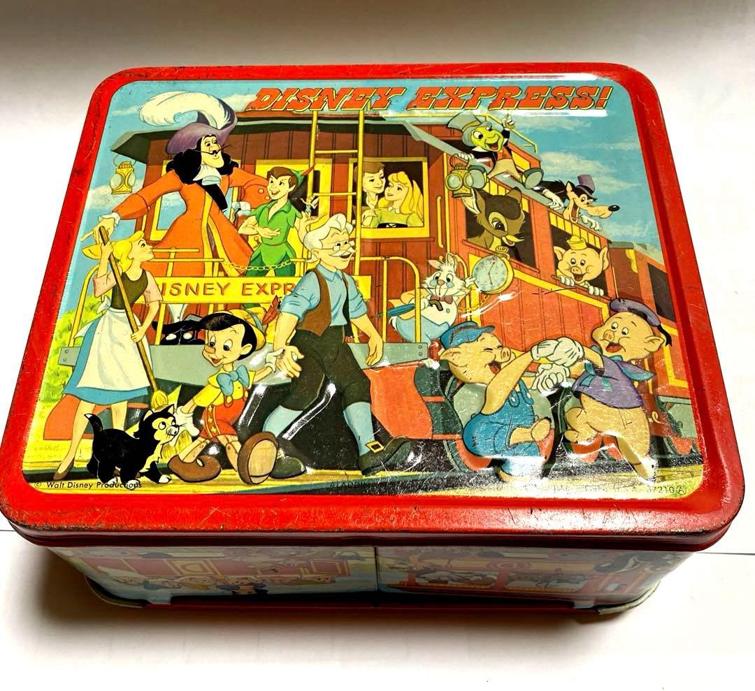 【希少】ディズニー　Disney アラジン社製　1970年代ランチボックス