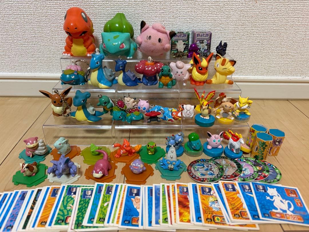 ポケモン 当時物 キーホルダー フィギュア スタンプ シール 貯金箱 まとめ売り