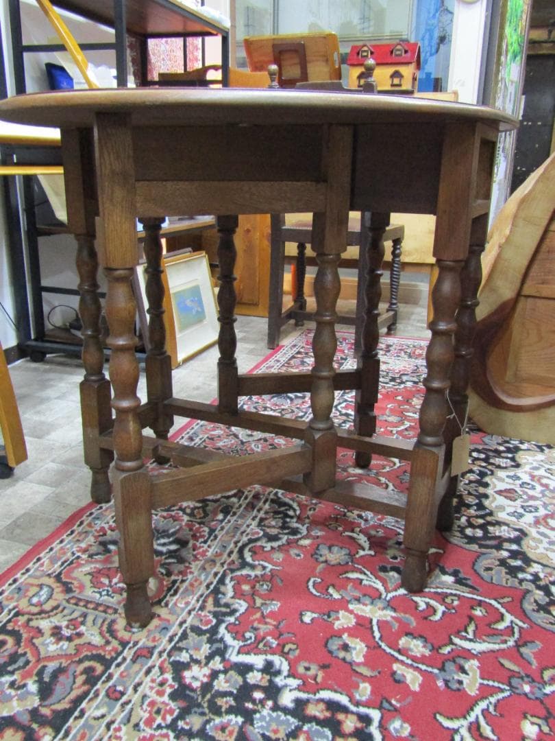 イギリス　アンティーク　ゲートレッグテーブル　バタフライ 直輸入品　希少品