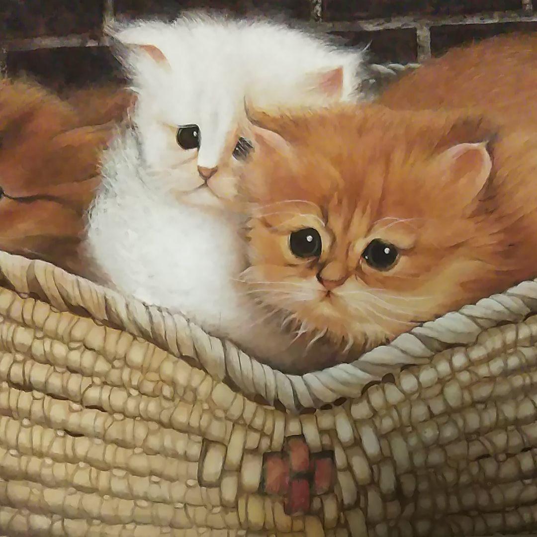 日本画(31)　子猫