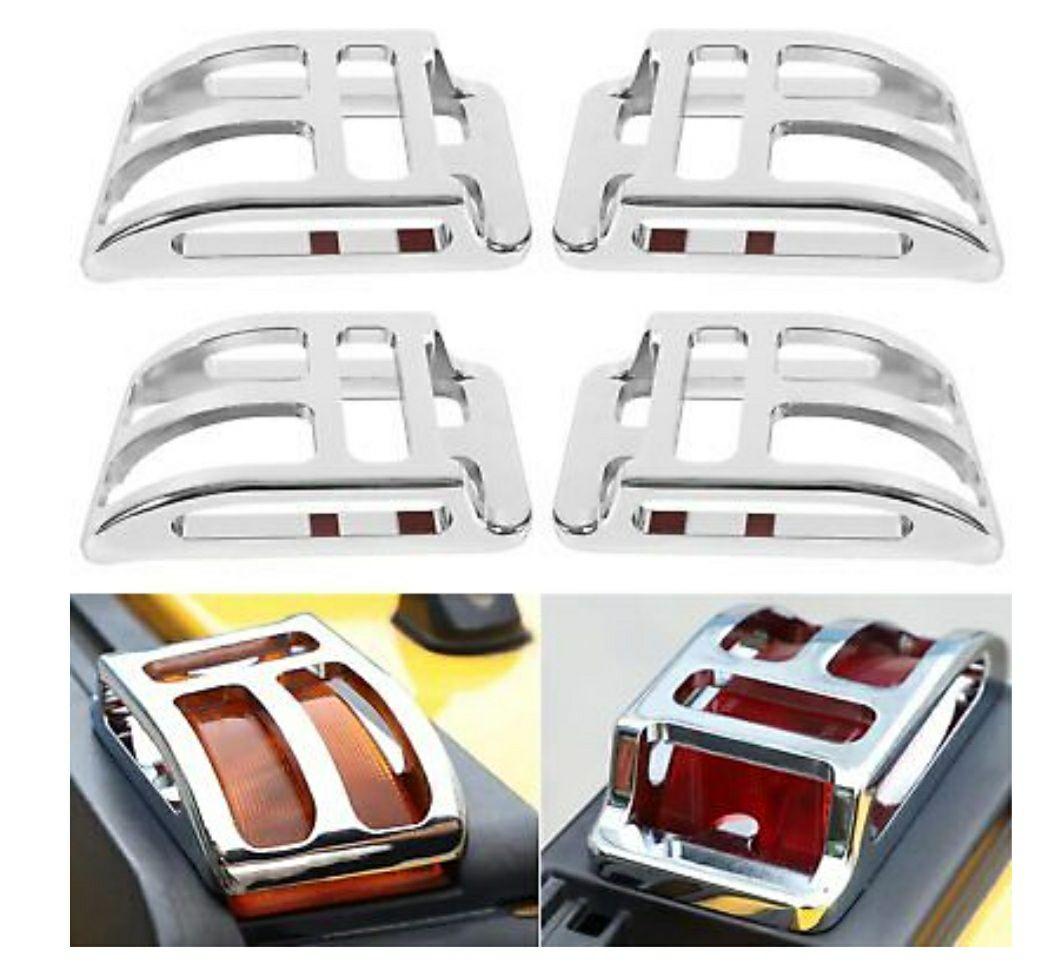 【送料無料】ハマー　H2 ルーフ　マーカー　 クロム　メッキ　4点セット