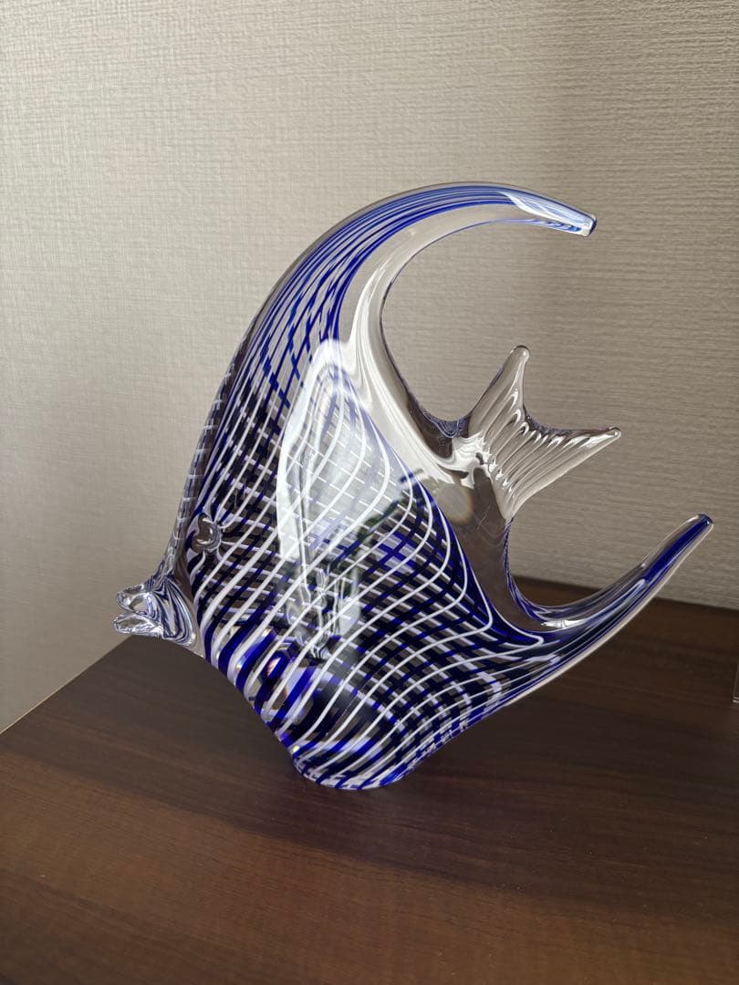 トルコ製　エンゼルフィッシュ　ガラス工芸品