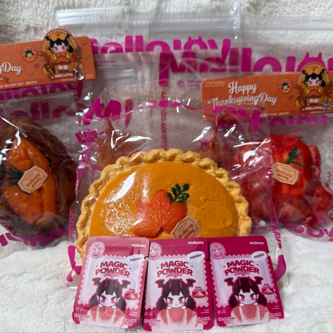 メロジョイ Mellojoy スクイーズ　サンクスギビング　3点セット