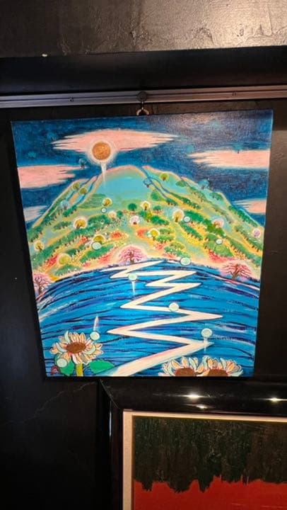 【アクリル画】 商品名 「ブルーマウンテン」　額なし　F10号　新品