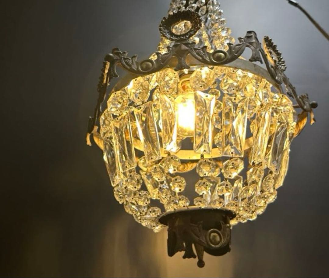 フランス製　アンティーク　エンパイヤシャンデリア