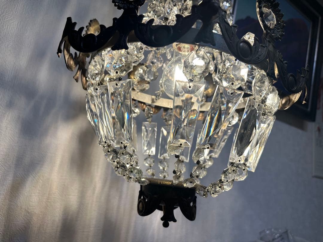 フランス製　アンティーク　エンパイヤシャンデリア