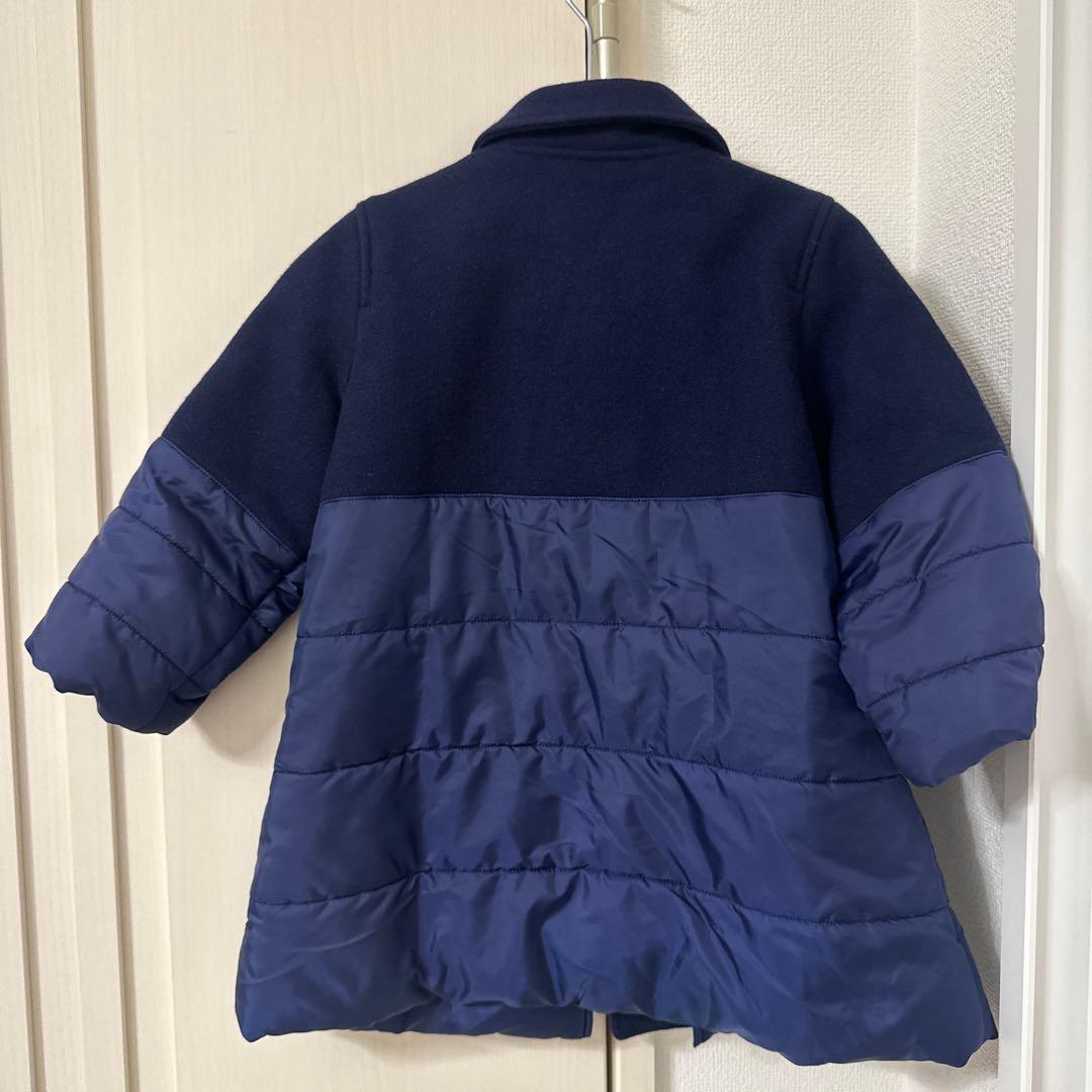 【新品】familiarファミリア　リボンダウンフォーマルコートファミちゃん90