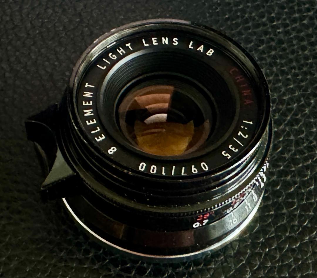 LIGHT LENS LAB M 35mm f/2 ブラックペイント フード