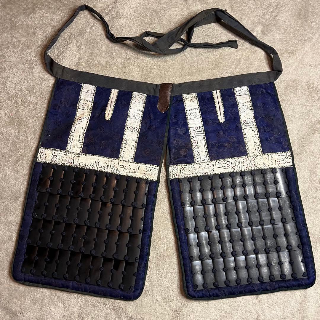 超美品！『薩摩国住光忍十一代作』日本 甲冑 錆胴鉄錆鋲当世具足『鎧 一式』等身大