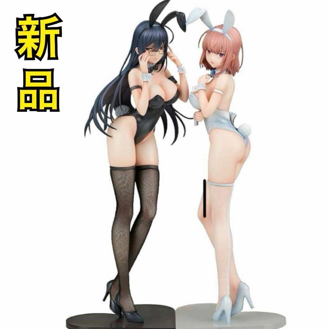 【新品】黒バニー 葵 & 白バニー夏芽 1/6スケール 2体セット フィギュア