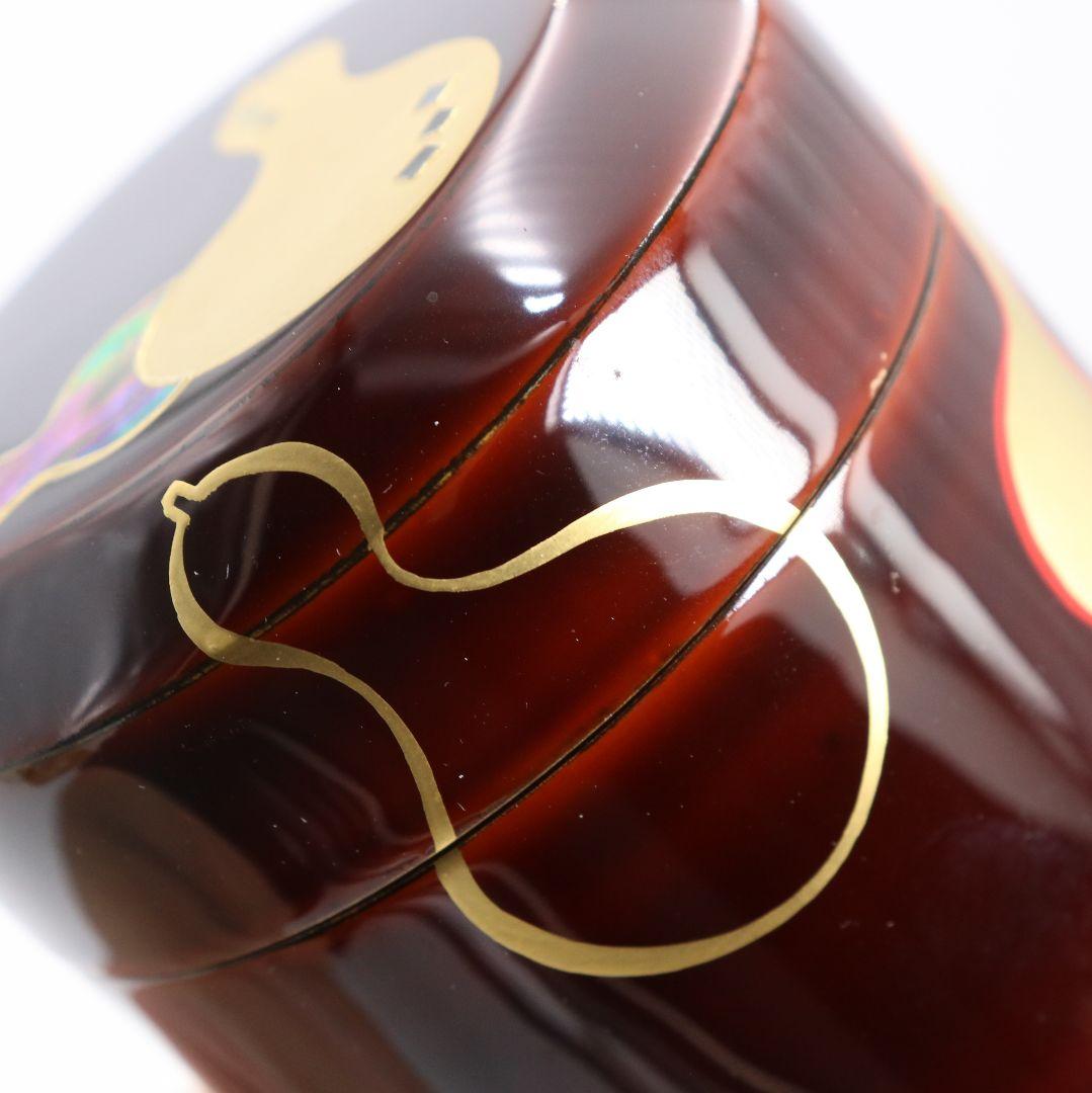 中村香鳳作 六瓢蒔絵 溜塗 雪吹棗 薄茶器 茶道具 共箱　V940