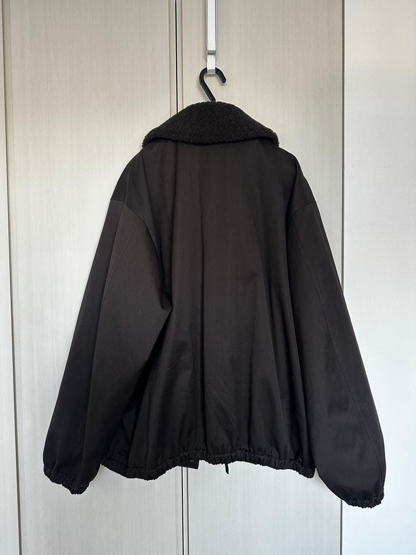 ジャケット・アウター ssstein MOUTON COLLAR PADDED JACKET