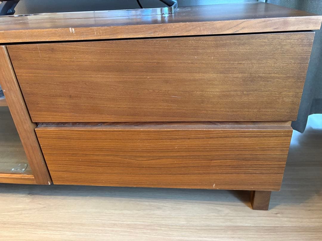 無印良品 テレビボード 幅110cm ウォールナット材