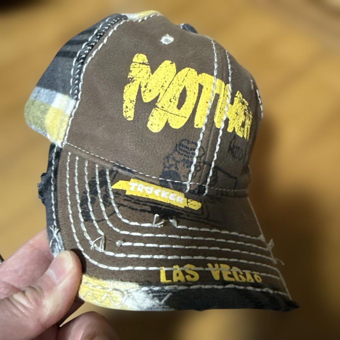 トゥルーレリジョン　キャップ ブラウン チェック