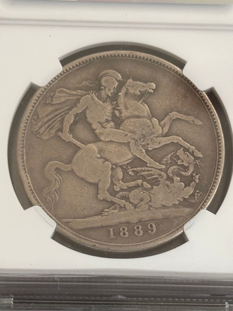 1889年 グレートブリテン クラウン銀貨