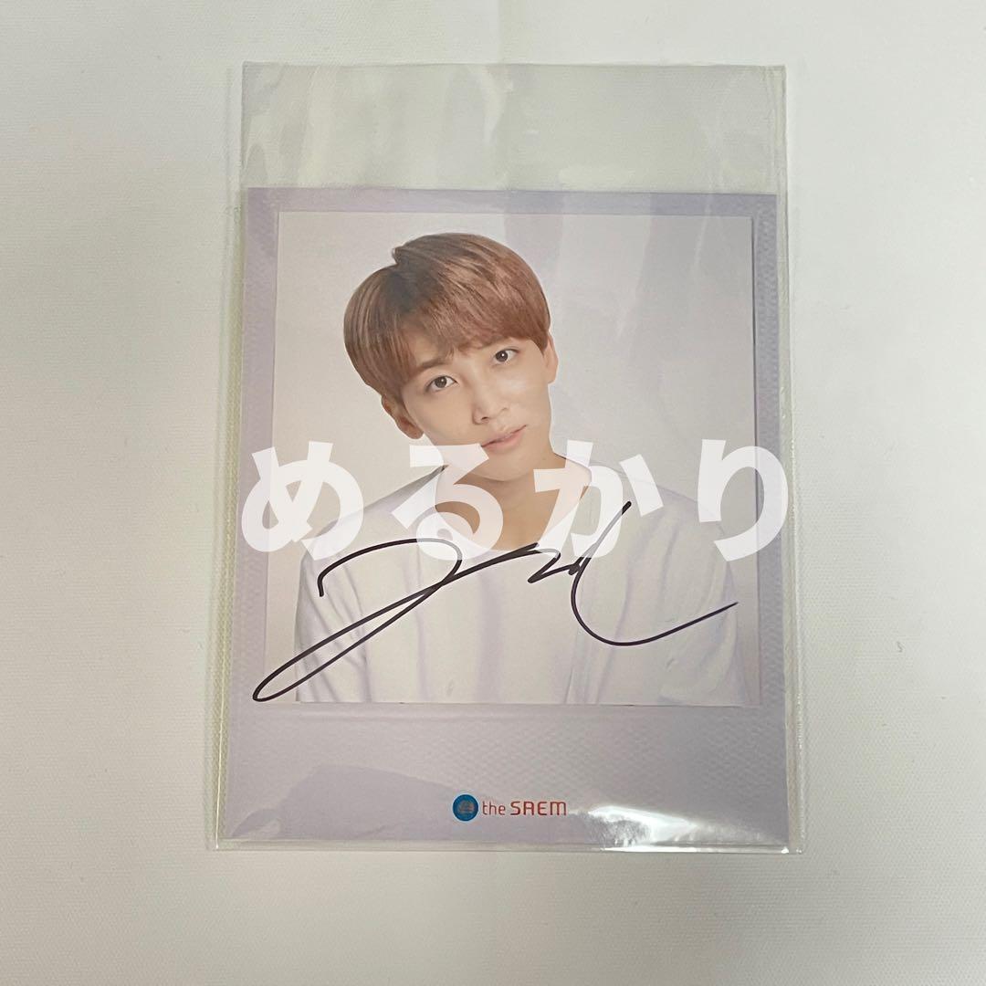 seventeen セブチ　トレカ　ポラ　ジョンハン　サイン　直筆　ザセム