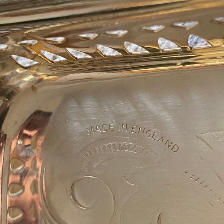 エミレーツ航空　機内サービス用　シルバートレイ　イギリス製