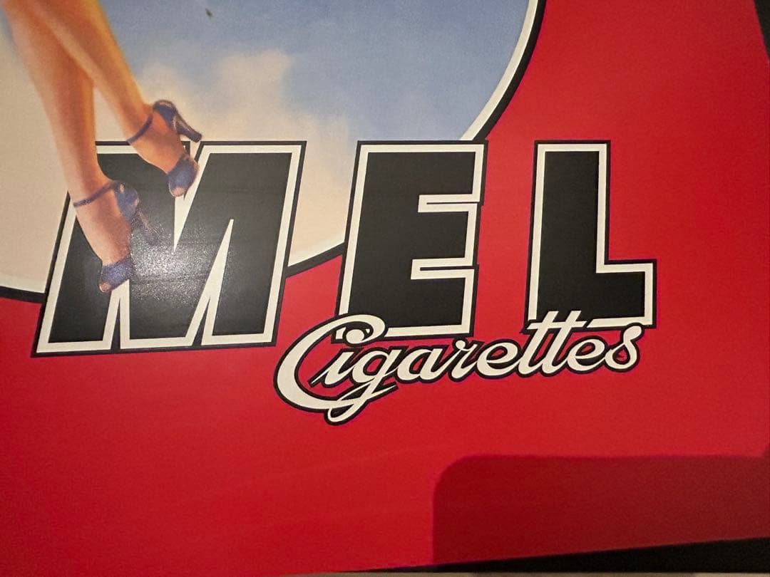 90s キャメル メタルサイン パラシュートガール 看板