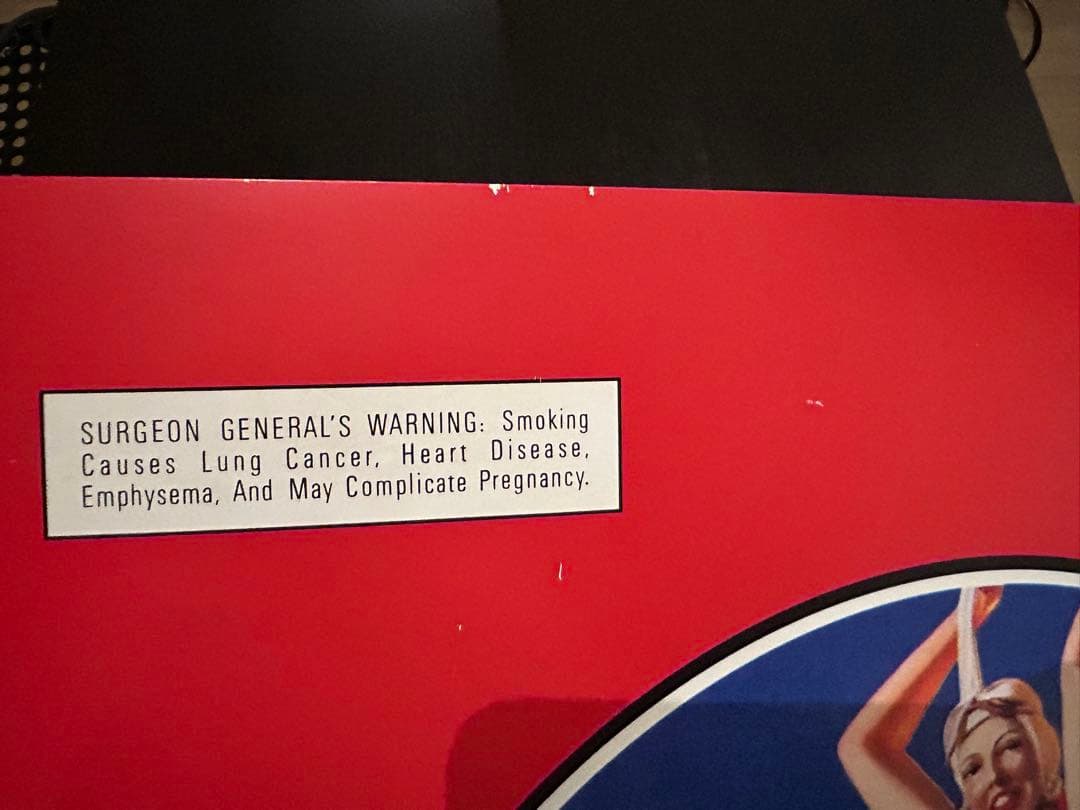 90s キャメル メタルサイン パラシュートガール 看板