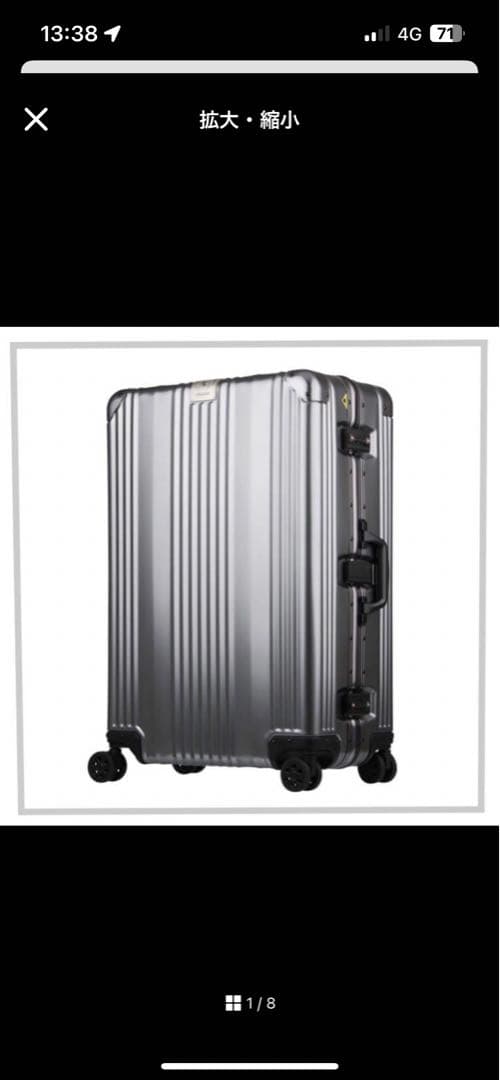 レジェンドウォーカーシルバーキャリーケース　36l