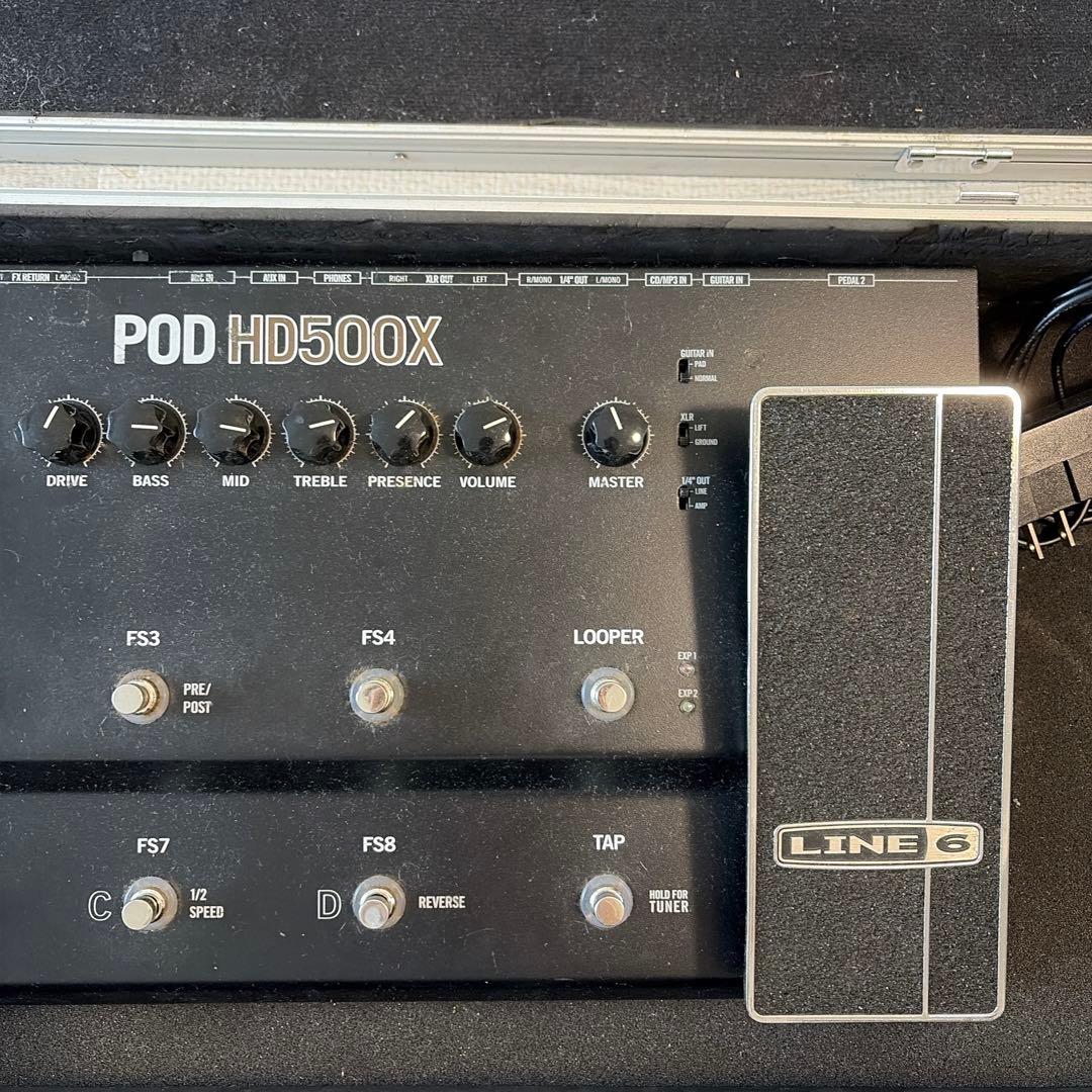 LINE 6 POD HD500X ギターエフェクター　ケース付き