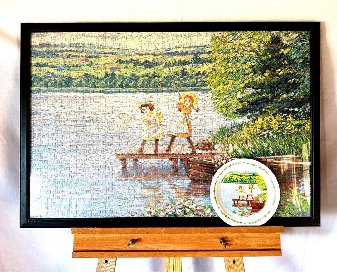 RORD 赤毛のアン 1000Pきらめきの湖(完成品)+皿