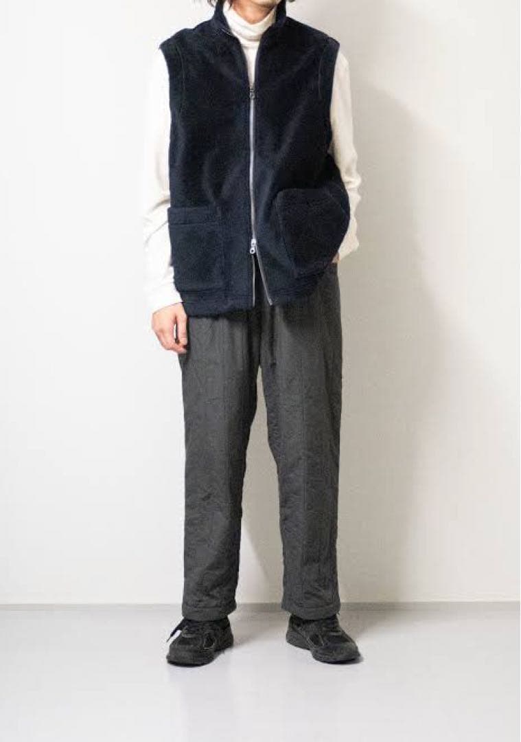 confect ウールコットン フリースジップベストジャケット