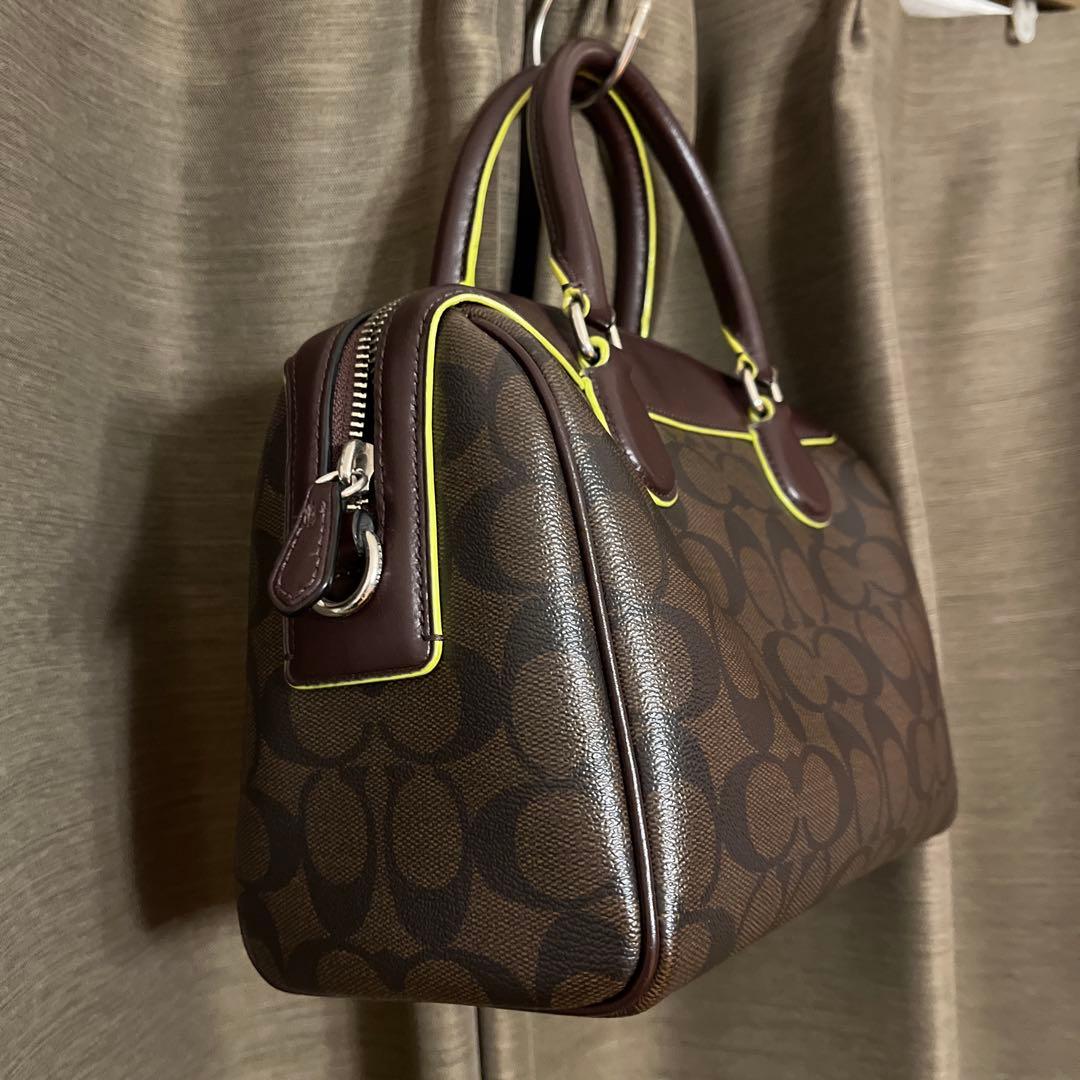 COACH ブラウン ショルダー ハンドバッグ