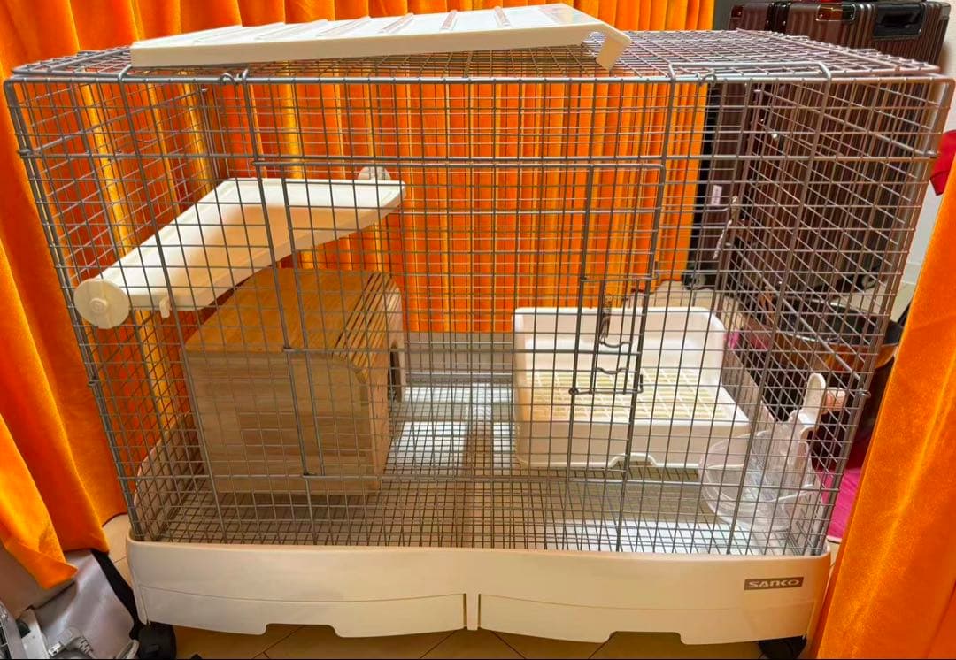 SANKO イージーホーム80 ローメッシュ ホワイト 小動物飼育用ケージ