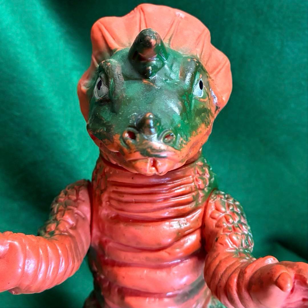 【昭和当時物】■ ブルマァク アギラ ソフビ / セブン カプセル怪獣